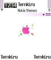 Розовый Apple для Nokia N70