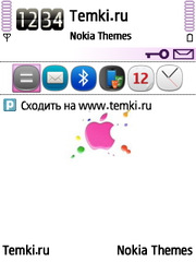 Розовый Apple для Nokia N79