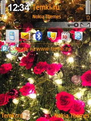 Цветы на елке для Nokia N73