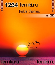 Полет на закате для Nokia 6620