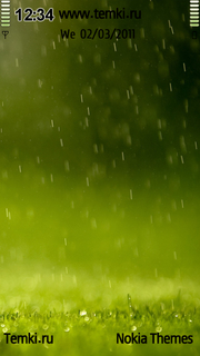 Зеленый дождь для Nokia 5228