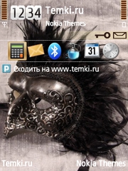 Черна маска для Nokia N82