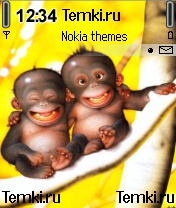 Радостные обезьяны для Nokia N72