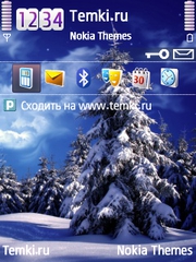 Зимний Лес для Nokia 6121 Classic