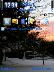 Снежный восход для Nokia 6760 Slide