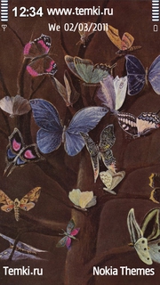 Коллекция бабочек для Nokia 701
