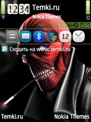Красный Череп для Nokia C5-00 5MP