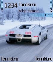 Bugatti Veyron Зимой для Nokia N72