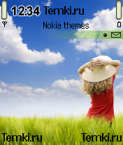 Девушка в шляпе для Nokia 6680