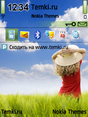 Девушка в шляпе для Nokia N76