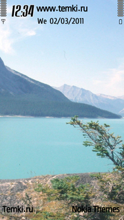 Горное озеро Альберта для Nokia 5230