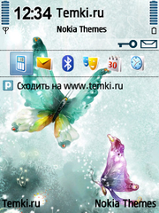 Сказочные бабочки для Nokia E73 Mode