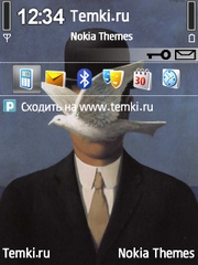 Человек и голубь для Nokia 6124 Classic