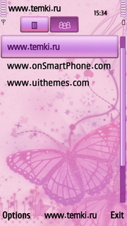Скриншот №3 для темы Розовая бабочка