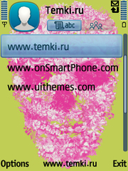 Скриншот №3 для темы Розовый Цветочный Череп