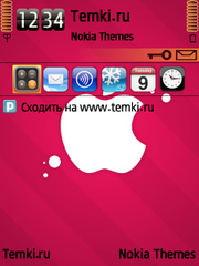 Розовый Apple для Nokia N82