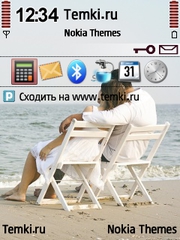 Двое на пляже для Nokia N95 8GB