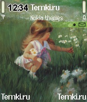 Девочка с ромашками для Nokia 6600
