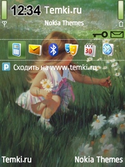 Девочка с ромашками для Nokia 6720 classic
