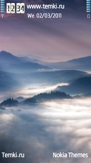 Облака и горы для Sony Ericsson Satio
