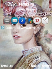 Девушка с розами для Nokia E52