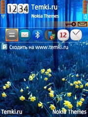 Ночь в лесу для Nokia 6120