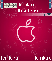 Розовый Apple для Nokia 6680