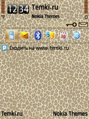 Леопардовый фон для Nokia 6290