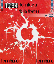 Красный Apple для Nokia N72
