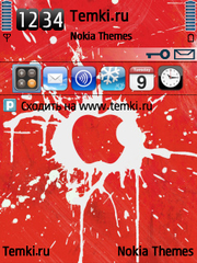 Красный Apple для Nokia E90