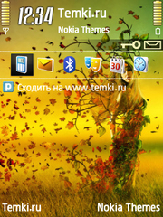 Девушка Осенью для Nokia 6700 Slide