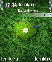 Зеленое сердце для Nokia 6680