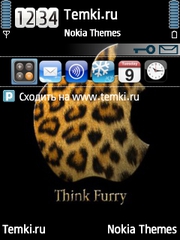Леопардовый Эппл для Nokia E73 Mode