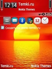 Закат над водой для Nokia X5-01