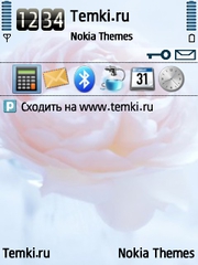 Розовая роза для Nokia E65
