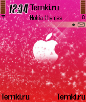 Скриншот №1 для темы Розовый Apple