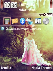 Девушка-цветок для Nokia N81