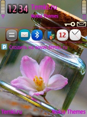 Розовый Цветок для Samsung i7110