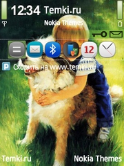 Мальчик с собакой для Nokia N78