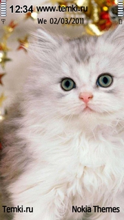 Котенок в рождество для Nokia N97 mini