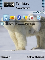 Медвежонок с мамой для Nokia 6220 classic