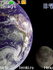 Земля и Луна для Nokia 3600 slide