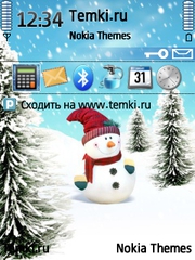 Танцующий Снеговик для Nokia X5 TD-SCDMA