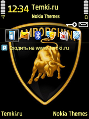 Эмблема Lamborghini для Nokia N93