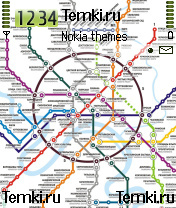 Карта Метро Москвы для Nokia N90
