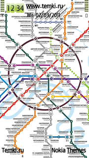 Карта Метро Москвы для Nokia N97