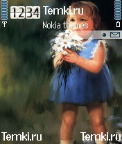 Девочка с цветами для Nokia 6620