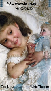 Девочка с куклой для Nokia C7 Astound