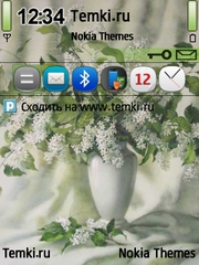 Белая сирень для Nokia E73 Mode