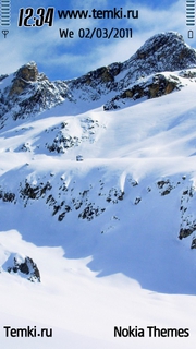 Горы в снегу для Nokia 5230 Nuron